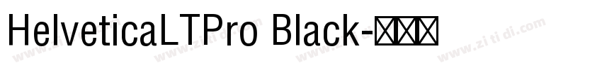 HelveticaLTPro Black字体转换